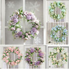 38cm Artificial Flower Peony Garland Front Door Wall Wreath Wedding Home Decor