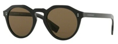 GAFAS DE SOL BURBERRY REDONDAS PARA HOMBRE AJUSTE ASIÁTICO NEGRO BRILLANTE MARRÓN BE4280F 300173 NUEVAS 50 Foto 1 de 4