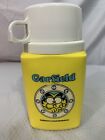 GARFIELD Vintage 1978 Plastic Thermos *Bottle Only* Yellow/White Cat Cartoon