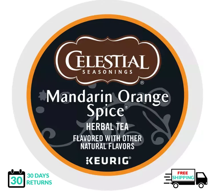 🆕☕ Condimentos Celestiales Mandarina Naranja Especias Keurig Té K-cups   Foto 1 de 1