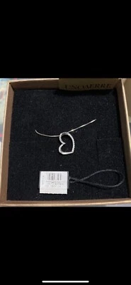 Collana con pendaglio a forma di cuore (argento) - Immagine 1 di 3