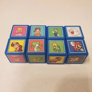 Super Mario Match The Crazy Cube Game 8 Replacement Cube Pieces & 15 cards - Picture 1 of 3