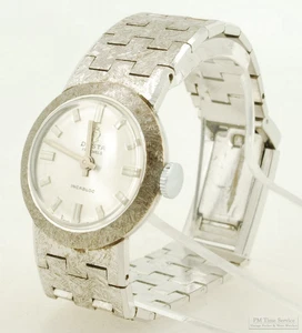 Desta vintage ladies' wrist watch, 17 jewels, WBM & SS round engraved case - Picture 1 of 6