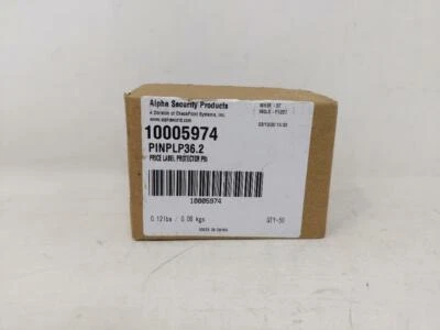 Pin protector de etiqueta de precio Alpha Security Products 10005974 PINPLP36,2 CANTIDAD:50 Foto 1 de 4