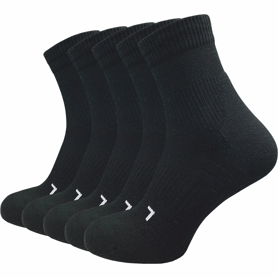GAWILO 5 Paar Sportsocken Laufsocken für Herren Kompressionsstrümpfe schwarz weiß bunt