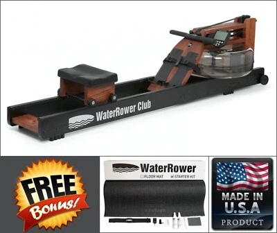 WATERROWER CLUB Water Rower + Free Heart Rate Kit + Floor Mat + Maintenance Kit - image 1 of 4