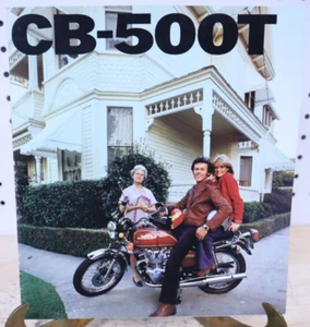 Nice New NOS 1976 Honda CB500T Motorcycle Sales Brochure - Literature Japan Twin - Foto 1 di 3