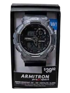 Armitron Sport Herrenuhr Japanischer Quarz Wasserdicht 100M Resin Armband c80 - Bild 1 von 5