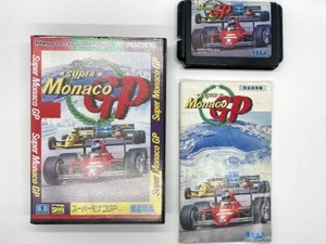 SUPER MONACO GP Complete Box Sega Mega Drive 7114 md Tested - Picture 1 of 15