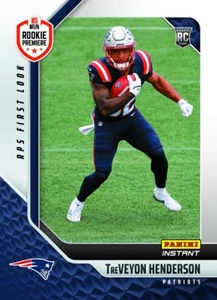 25 Panini Instant NFL RPS FIRST LOOK 37 TREVON HENDERSON PATRIOTS ROOKIE PRESALE - Picture 1 of 1