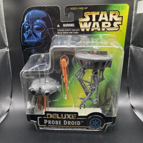 Star Wars Deluxe Probe Droid Action Figure Set Power Of The Force NEW 1996 Kenne Cover
