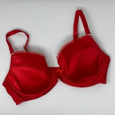 Sujetador Agent Provocateur Felinda rojo seda 34D nuevo sin etiquetas Foto 1 de 4
