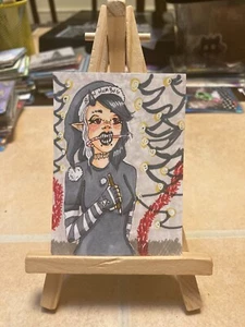 ACEO Original Mixed Media Painting Art Card ATC #73 - Picture 1 of 1