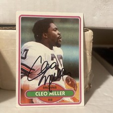Cleo Miller -Arkansas AM&N- Cleveland Browns Autographed  Card