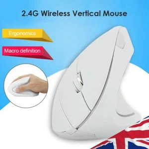 2.4GHz Wireless Ergonomic Mouse 6 Buttons DPI Adjustable Vertical Computer Mice - Picture 1 of 11