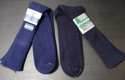 Calcetines de Colección Talla King 12-16 Nuevo de Lote Antiguo Entrelazados y Grand Slam Munsingwear 2 Pares Nuevos de Lote Antiguo Foto 1 de 4