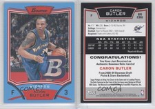 2008-09 Bowman Draft Picks & Stars Bowman Relics Blue /50 Caron Butler #BRCBU