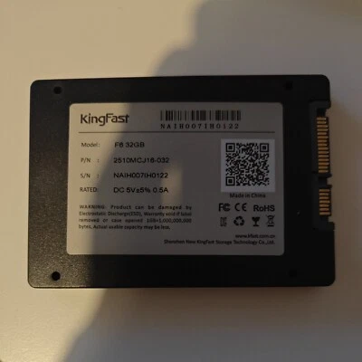 F6 Kingfast 2.5 internal 32GB SSD  - Image 1 of 3