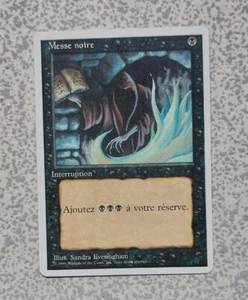 UNPLAYED MTG 1x Revised black NM French Dark Ritual EDH CUBE VINTAGE - Picture 1 of 2