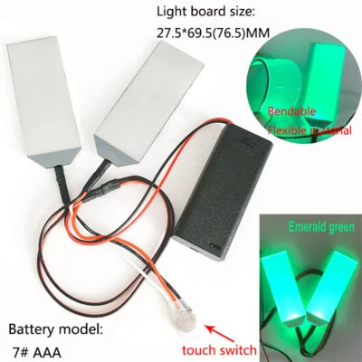 Interruptor Táctil Flexible Luz LED Kits de Ojos Hágalo Usted Mismo Casco Máscara Ojos Luz Juegos con disfraces utilería Foto 1 de 4