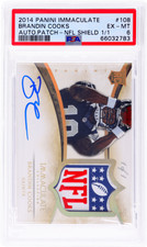 2014 Panini Immaculate Collection #108 Brandin Cooks RPA NFL Shield 1/1 PSA 6 RC