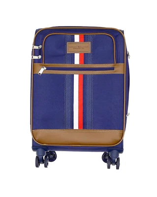 Tommy Hilfiger Navy Polyester Logan 21”Softside Carry-On Spinner B1193 - Image 1 of 4
