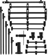 ND Tackle Carbon Adjustable Bankstick 3rod Buzzer Bar Set Stabilizer Stage Stand