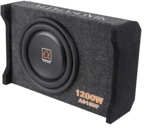 Alphasonik AS10DF 10" 1200 Watts 4-Ohm Down Fire Shallow Mount Flat Enclosure - Picture 1 of 4