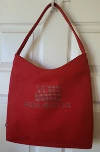 POLO JEANS CO STUDDED HOBO HANDBAG - Imagen 1 de 7