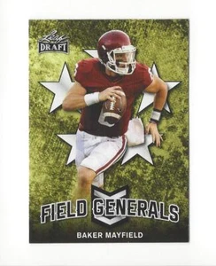 Leaf Draft Field Generals 2018 #FG01 Baker Mayfield Rookie Buccaneers Oklahoma - Imagen 1 de 1