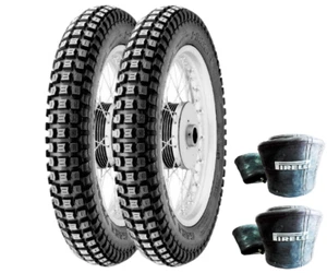 REIFEN-PIRELLI 2.75 21 4.00 18 MT43 PRO TRIAL X TRIAL ENDURO SCHLAUCH MOTO - Bild 1 von 4