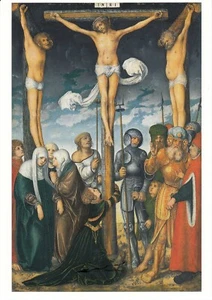 Postal: Lucas Cranach el Viejo - Crucifixión de Cristo - Imagen 1 de 1