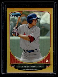 Stephen Piscotty 2013 Bowman Chrome Prospects Gold Refractor Card 27/50 #BCP52