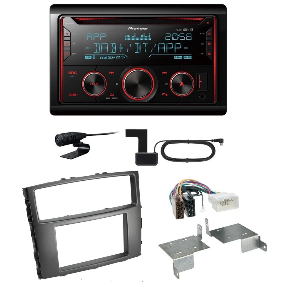 Pioneer FH-S820DAB USB Digitalradio MP3 Einbauset für Mitsubishi Pajero bis 2014 - Bild 1 von 1