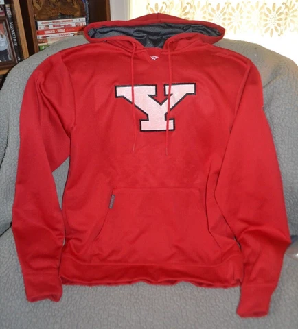Red Rawlings Youngstown State Penguins block Y Hoodie sweatshirt small Cover