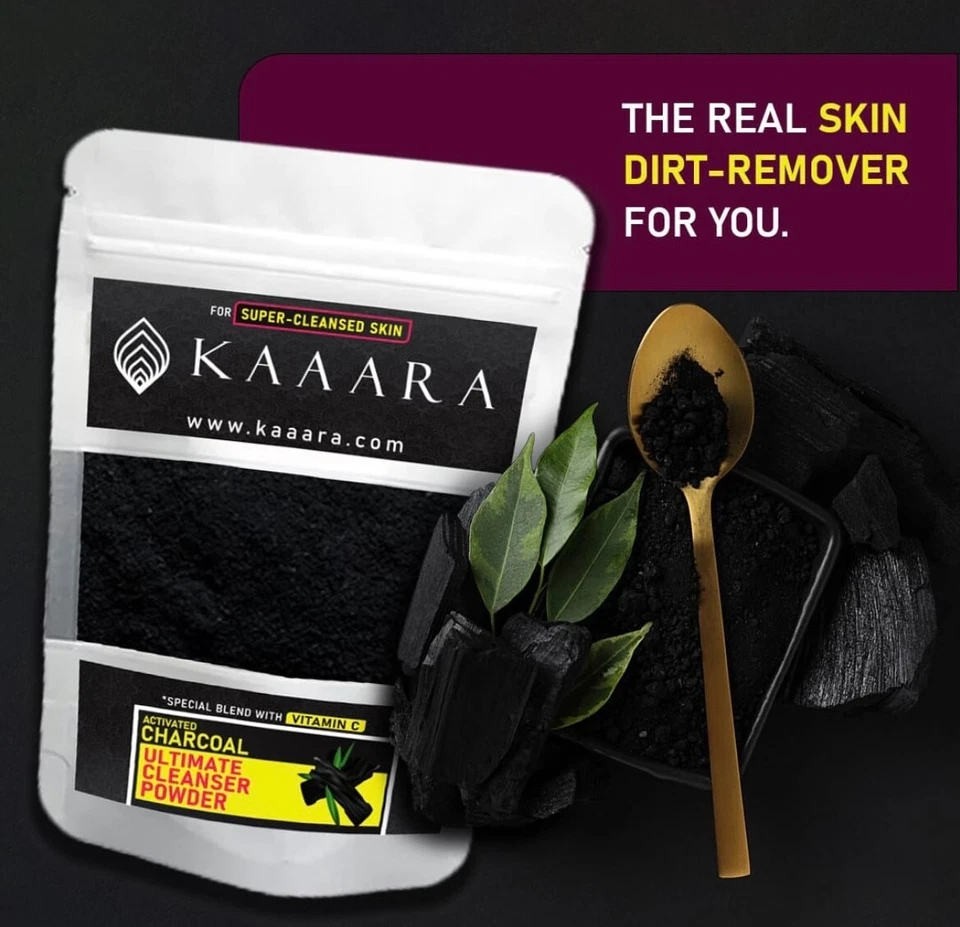 Ceylon Kaaara Activated Charcoal Ultimate Cleanser Powder Pack 100g New - Image 1 of 1
