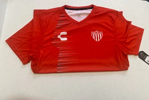 CHARLY Men’s Official Club NECAXA 2019-2020 Season,TRAINING T-SHIRT, RED, NEW - Picture 1 of 9