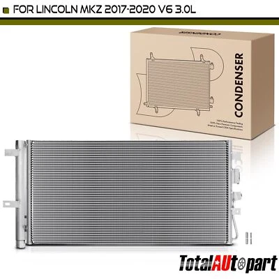 Condensador de aire acondicionado con receptor secador y soporte para Lincoln MKZ 2017-2020 3,0 L Foto 1 de 4