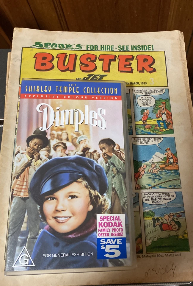 Dimples Shirley Temple Classic VHS Video