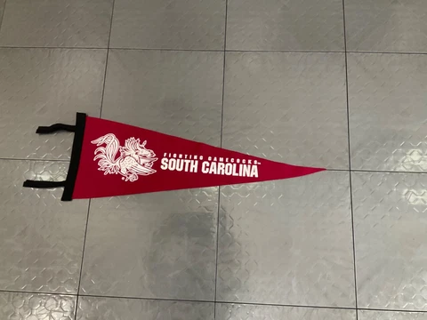 South Carolina Gamecocks Vintage Wool Felt  Pennant Cover