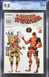 Amazing Spider-Man #611 $3.99 Newsstand Edition CGC 9.0 Skottie Young Deadpool - Picture 1 of 2