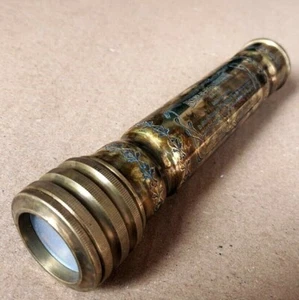 Vintage Brass Twist Kaleidoscope for Adult and Kids Antique Look Kaleidoscope - Picture 1 of 8
