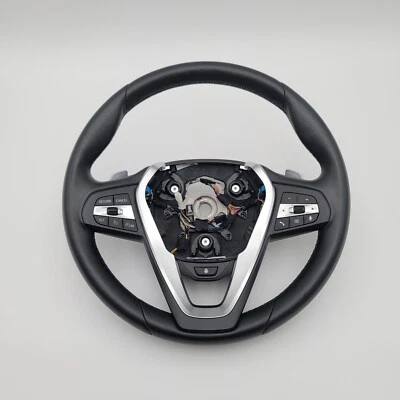2019 - 2024 BMW G20 330i Steering Wheel Heated Leather Paddle Shifter 7946127 - Image 1 of 4