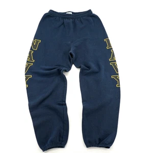 Pantalones deportivos vintage de la Marina de los Estados Unidos para hombre S azul polar con cordón elástico - Imagen 1 de 4