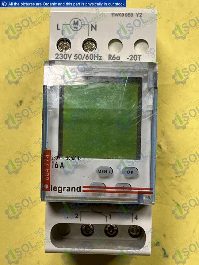 Legrand 11W09 966 Digital Time Switch 16A Programmable Timer - Image 1 of 4