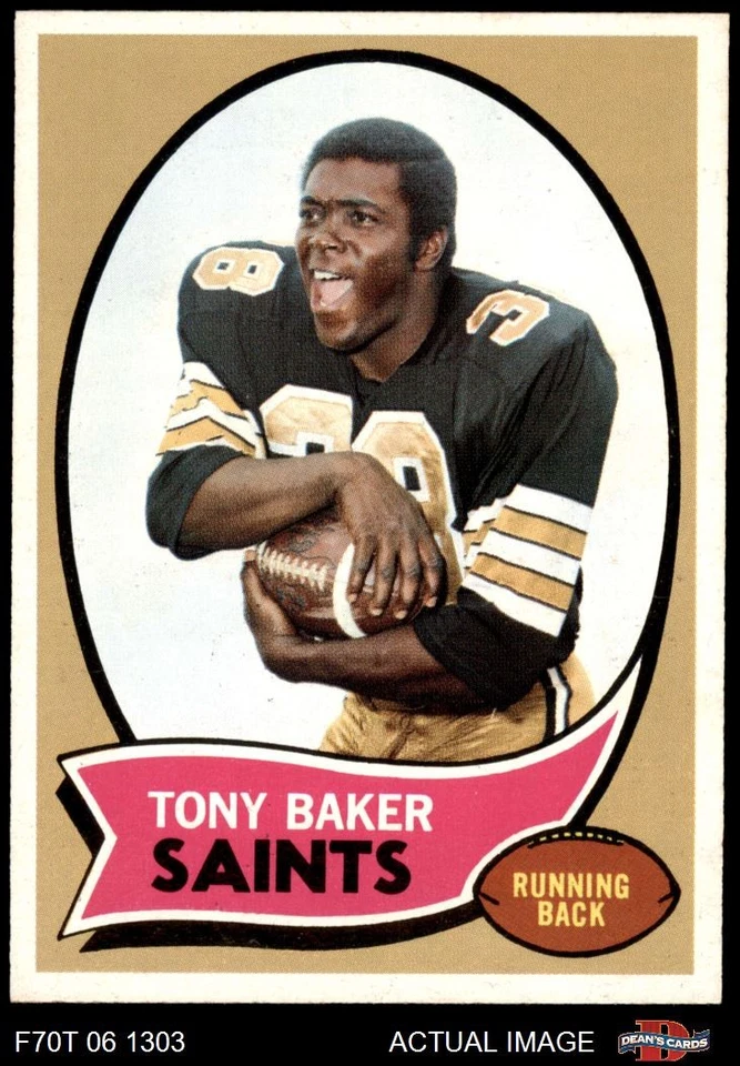 1970 Topps #243 Tony Baker Saints Iowa St 8 - NM/MT - Image 1 of 1