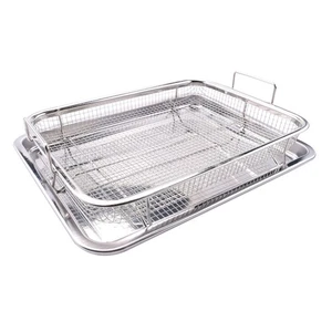 Deluxe Air Fry in Your Oven 2-Piece Set, Baking Pan Perfect for the Grill C9O3 - Picture 1 of 8