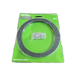 Everbilt Floating or Flat Modern House Number 0 Matte Black Aluminum 6" 37904 - Picture 1 of 2