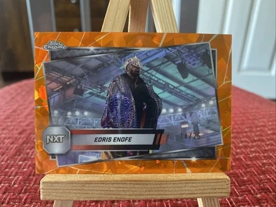 WWE Topps Chrome Orange Sapphire 2025 Edris Enofe /25 - Image 1 of 2