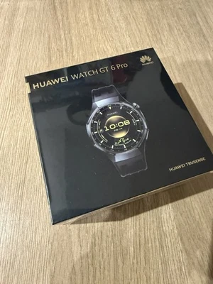 Huawei Watch GT 6 Pro 46mm Smartwatch - 64GB Black  With Free Strap New &SEALED! - Image 1 of 2